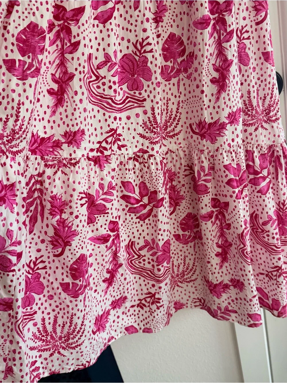 Zara Pink Floral Cutout Maxi Dress - Picture 10 of 13